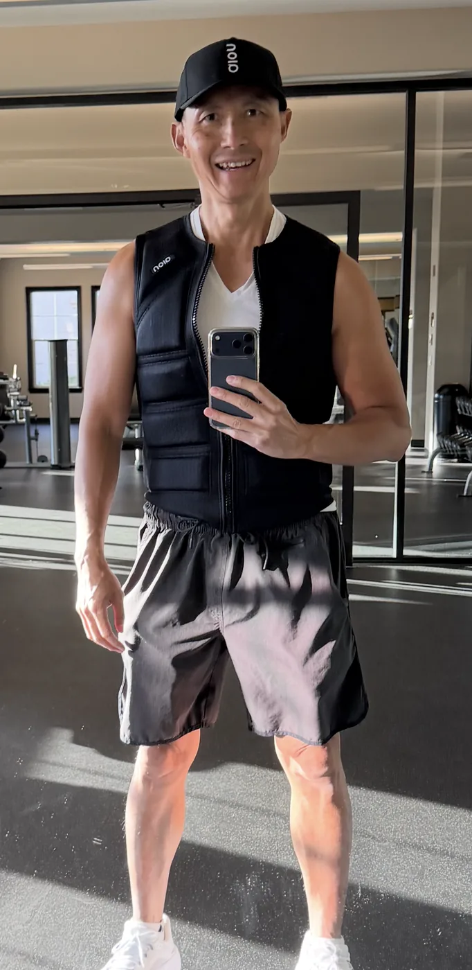 Training in the AionGear weighted vest