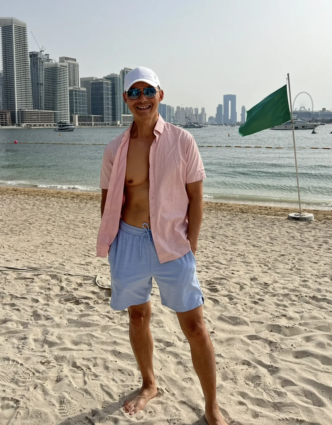 On the beach in Dubai